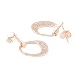 GIVA 925 Silver Rose Gold Nova Earrings image 3
