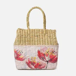 habereindia Picnic Baskets | Lunch Basket | Cane or Jute Basket | Cane Basket for Gifting | Wicker Baskets (Design 05) image 5