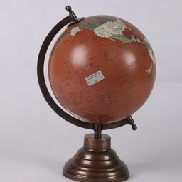 imli street Maroon Plastic Geographical Map Table Globe image 2
