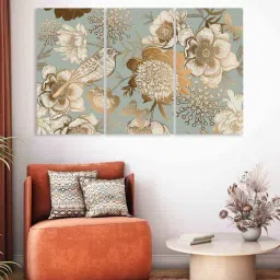 Retro & Vintage Multicolour Canvas (Set of 3) Art Panels-image-11