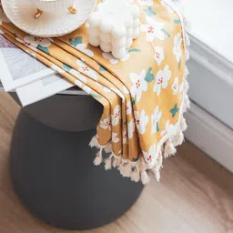 tramb Polyester Abstract 9 ft Light Filtering Eyelet Long Door Curtain image 2