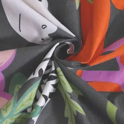 KLOTTHE Kids Grey & Green 8 Pieces Cartoon Characters Printed Diwan Set image 3