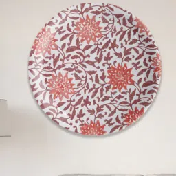 nestroots Ethnic Floral Printed Porcelain Wall Plate-picture-29