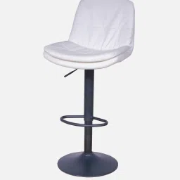 casacraft from pepperfry Corner Bar Chair In White Color image 5