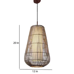 Brielle Rose Gold Iron Hanging Light | E27 holder | without Bulb by Eliante by Jainsons Lights image 3