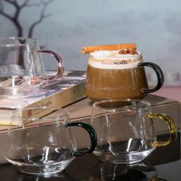 Glamorous Glass Coffee Mug (Set of 4) by Goodhomes-picture-48