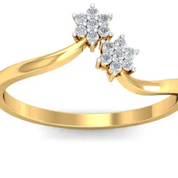 KUBERBOX Diamond-Studded 18KT Gold Ring - 1.76 gm image 4