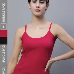 FBAR Pack Of 2 Pure Cotton Bio Wash Sports Camisoles-picture-22