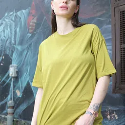 TITTLI Pack Of 2 Drop-Shoulder Sleeves Pure Cotton Longline Oversized T-shirt image 2