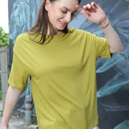 TITTLI Pack Of 2 Drop-Shoulder Sleeves Pure Cotton Longline Oversized T-shirt image 4