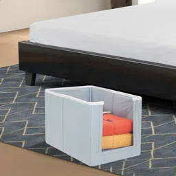 prettykrafts Set Of 3 Grey Solid Shirt Stacker Wardrobe Organizers image 2