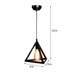 greywings Benoit Black Metal Hanging Light image 3