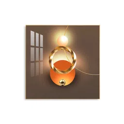 the next decor Artistic Ambiance Glass Finish Square Wall Art image 2