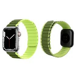 GRIPP Dual Reverser Magnetic Loop for Apple iWatch Series 1, 2, 3, 4, 5, 6 and SE (45mm / 49mm) (Lightweight, Military Parrot Green) image 3
