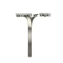 dishis 18k (750) White Gold Diamond Ring for Women image 4