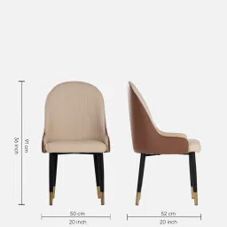 durian Octavia Marble Top 4 Seater Dining Set In White Colour image 3