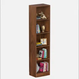 bluewud Alex Bookshelf In Brown Maple Colour image 5