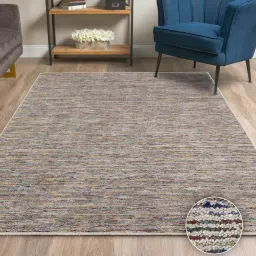 Multicolored Abstract Wool & Viscose 3 x 5 Feet Hand Woven Carpet by Kaleen India image 1