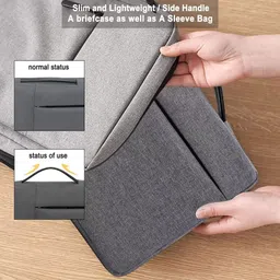 adveriq Laptop Sleeve Bag Case Briefcase for Notebook Computer Ultrabook MacBook Air/Pro Waterproof Laptop Sleeve/Cover image 3