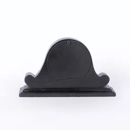 ons interior industry Fergal Brown & Black Solid Wood Analog Table Clock image 4