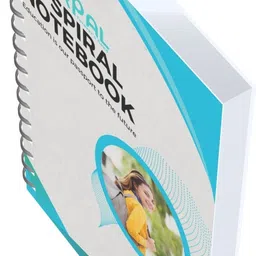 uniqpal SPIRAL Notebook A4 Notebook UNRULED/PLAIN 200 Pages image 4