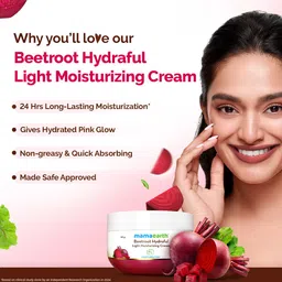 mamaearth Beetroot Hydraful Light Moisturizing Cream with Beetroot and image 2