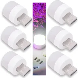 PEBSTONE CUTE LIGHT Mini USB LED Light for Camping Night Light Reading Light (6Pc, White) USB Night Light Plug in Mini Portable USB Bulb for PC Car and Camping (6Pc) Led Light-image-68