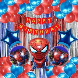 pbbs spiderman birthday decoration avengers theme combo kit for boys girls adults-picture-34