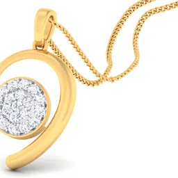 avsar AVP958YB 14kt Cubic Zirconia Yellow Gold Pendant image 3