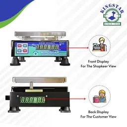 King Star 200kg Heavy-Duty Electronic Scale Industrial Stainless Steel Weighing Machine Weighing Scale image 4