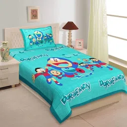 kaany fab Cotton Single Flat 144 TC Jaipuri Prints Bedsheet-picture-20
