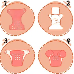 solida Free Size Adjustable Reusable Washable Cloth Baby Kids Diaper Nappy with insert - New Born image 4