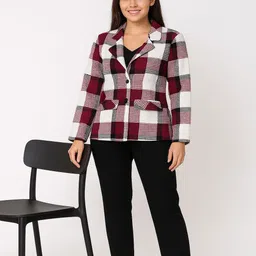 naida Women Checkered, Printed Single Breasted Casual, Festive, Formal, Party, Sports, Wedding, Lounge Wear Blazer-picture-12