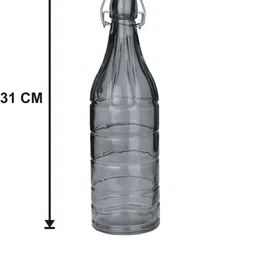 somil Piece Beverage Glass Serving Set with Elegant Green Bottle- C8 Jug Bottle Glass Set image 3