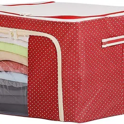 E Solutions WARDROBE ORGANISER/STORAGE BOX-574 (24LITERS) Poly-canvas Laundry Bag-picture-17