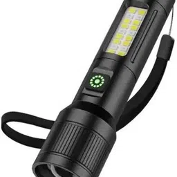 momentime Metal Led Light Long Range 1000 Meter|1 Km High Power Zoomable & Type-C_01 Torch image 4