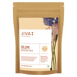 Jiva Ayurveda Slim Tea | Green Tea with Herbs For Body Detox, Colon Cleanse, Metabolism Increase, Weight Management - 150 gm-image-42