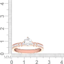 avsar R-3664 14kt Cubic Zirconia Rose Gold ring image 5