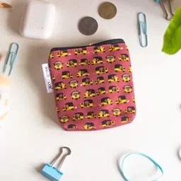 doodle monk Girls Orange Coin Purse image 2