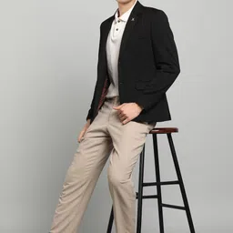 killer Men Solid Single Breasted Casual Blazer image 2