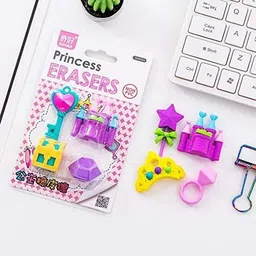giftiya Kawaii Princess Cute Cartoon Diy Eraser School Supplies Gifts for Kids Non-Toxic Eraser-picture-10