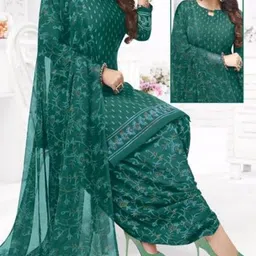 punjdhan ethnicstore Unstitched Crepe Kurta & Patiyala Material Printed-picture-18