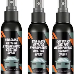 vixora Car Glass Anti-Fog Spray | Hydrophobic Coating for Clear View (Pack of 3) Liquid Vehicle Glass Cleaner-picture-20