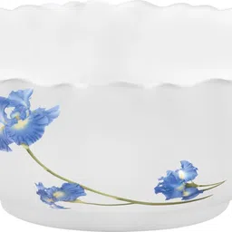 laopala Pack of 46 Opalware Novo Blue Orchids 46 Pcs Dinner Set image 5