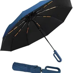 ribs UV Protection Coated 3Fold Umbrella,Auto Open Travel for Men@Women Umbrella image 1