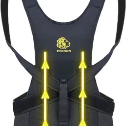 Adjustable Posture Corrector with Premium Fabric for Back Pain| Spine Relief Back / Lumbar Support-image-5