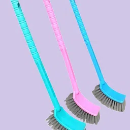 rbgiit Pan WC Brush for Toilets | Long Handle Bathroom Cleaner for India-picture-19