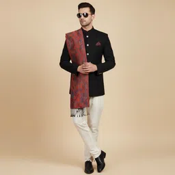 muffly Printed Wool Blend Men Multicolor Stole image 2