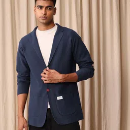 mr bowerbird Men Self Design Single Breasted Casual Blazer image 3