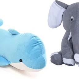 DOLFIN-GRE HATI Best Gift For Couple High Quality Soft Toy - 25 cm - 12 cm-image-18